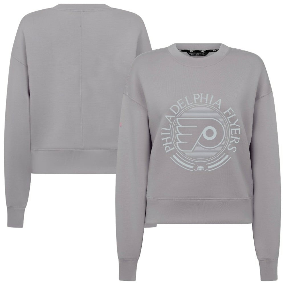 Philadelphia Flyers Levelwear Women's Slate & Snow Sponge Tri-Blend Sweatshirt - Gray - NHL 203561086