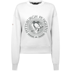 Pittsburgh Penguins Levelwear Women's Slate & Snow Sponge Tri-Blend Sweatshirt - White - NHL 203561087