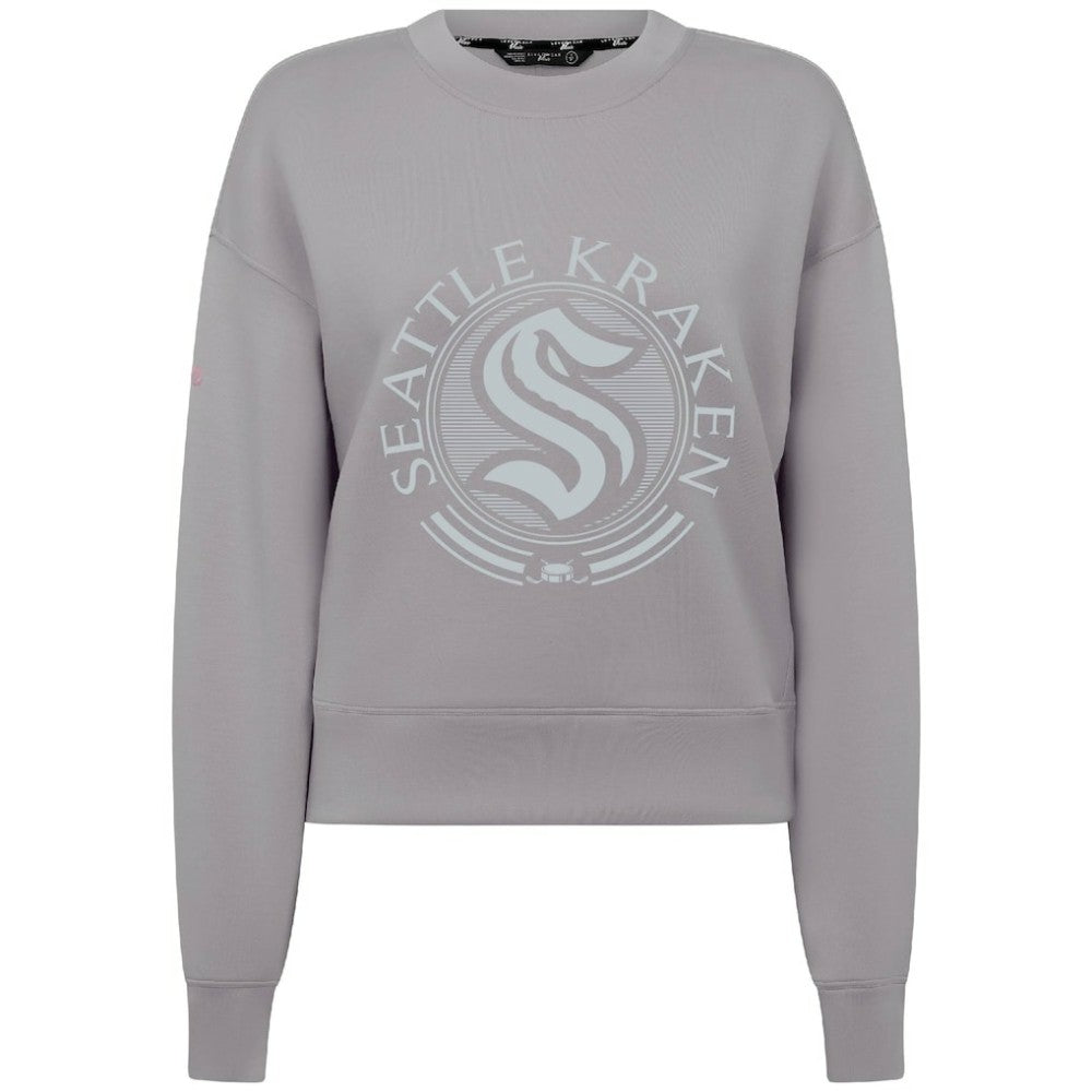 Seattle Kraken Levelwear Women's Slate & Snow Sponge Tri-Blend Sweatshirt - Gray - NHL 203561093