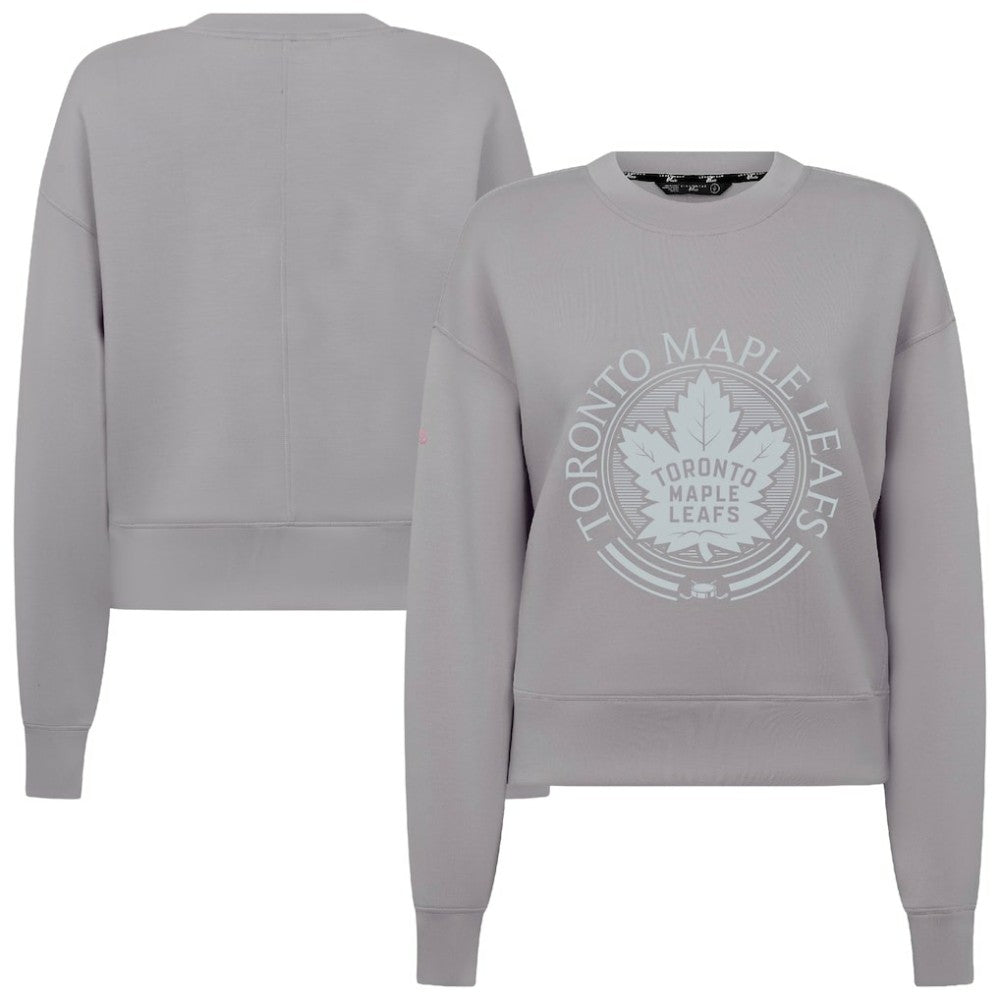 Toronto Maple Leafs Levelwear Women's Slate & Snow Sponge Tri-Blend Sweatshirt - Gray - NHL 203561097