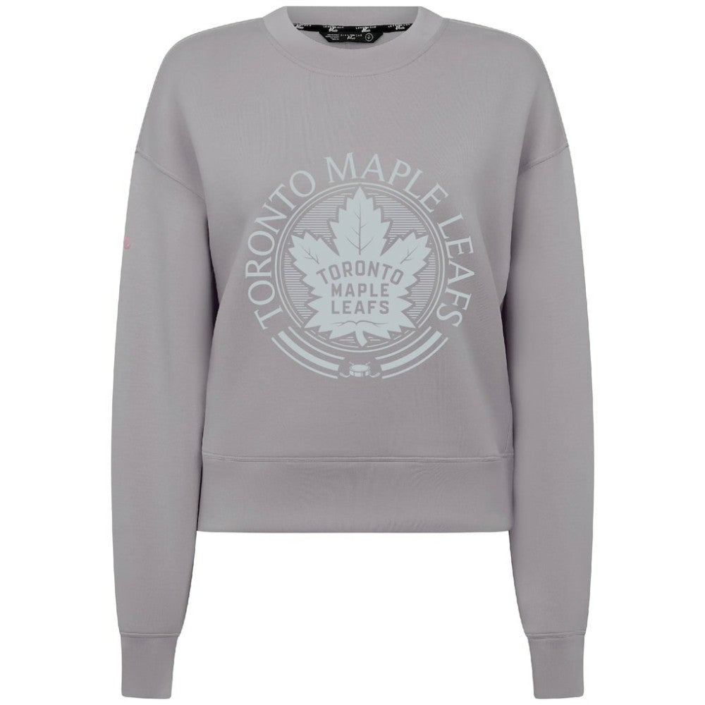 Toronto Maple Leafs Levelwear Women's Slate & Snow Sponge Tri-Blend Sweatshirt - Gray - NHL 203561097