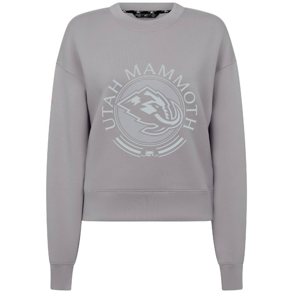 Utah Mammoth Levelwear Women's Slate & Snow Sponge Tri-Blend Sweatshirt - Gray - NHL 203561099