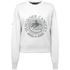Vancouver Canucks Levelwear Women's Slate & Snow Sponge Tri-Blend Sweatshirt - White - NHL 203561100