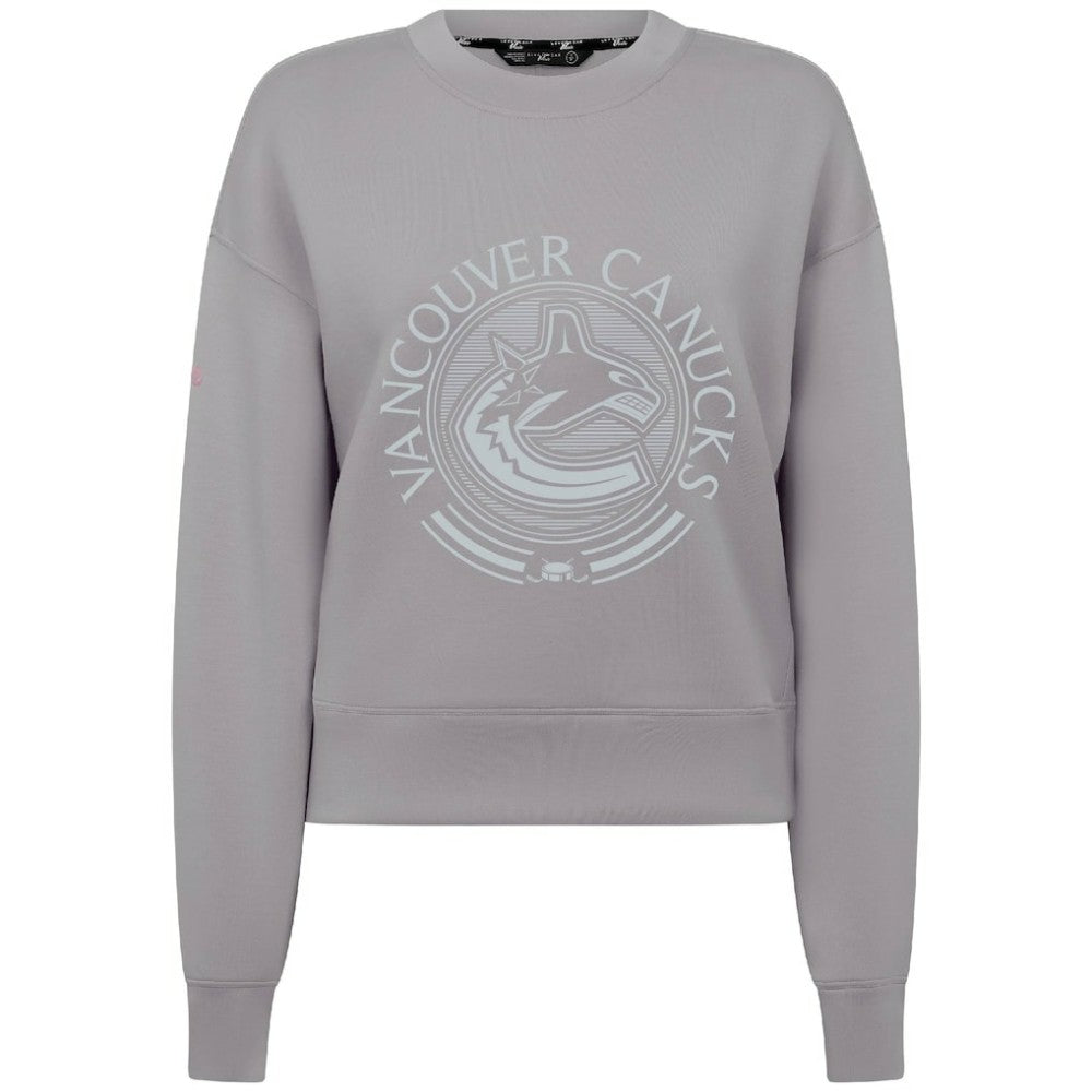 Vancouver Canucks Levelwear Women's Slate & Snow Sponge Tri-Blend Sweatshirt - Gray - NHL 203561101
