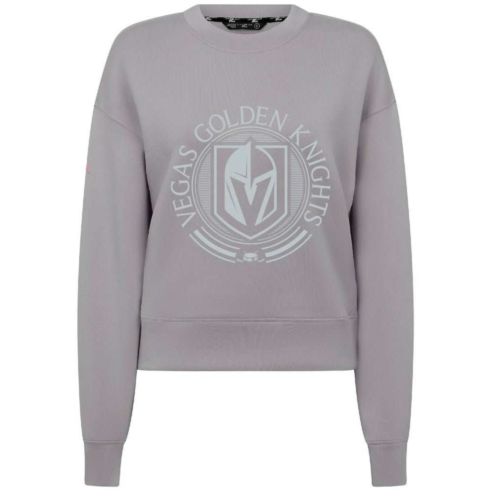 Vegas Golden Knights Levelwear Women's Slate & Snow Sponge Tri-Blend Sweatshirt - Gray - NHL 203561103