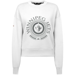 Winnipeg Jets Levelwear Women's Slate & Snow Sponge Tri-Blend Sweatshirt - White - NHL 203561106