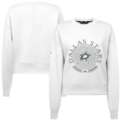 Dallas Stars Levelwear Women's Slate & Snow Sponge Tri-Blend Sweatshirt - White - NHL 203561112