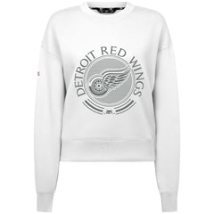Detroit Red Wings Levelwear Women's Slate & Snow Sponge Tri-Blend Sweatshirt - White - NHL 203561114