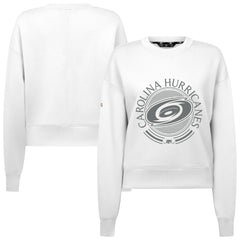 Carolina Hurricanes Levelwear Women's Slate & Snow Sponge Tri-Blend Sweatshirt - White - NHL 203561129