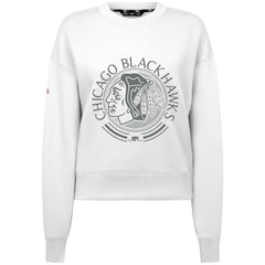 Chicago Blackhawks Levelwear Women's Slate & Snow Sponge Tri-Blend Sweatshirt - White - NHL 203561132