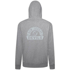 New Jersey Devils Levelwear Podium Chenille Logo Full-Zip Hoodie - Gray - NHL 203561139