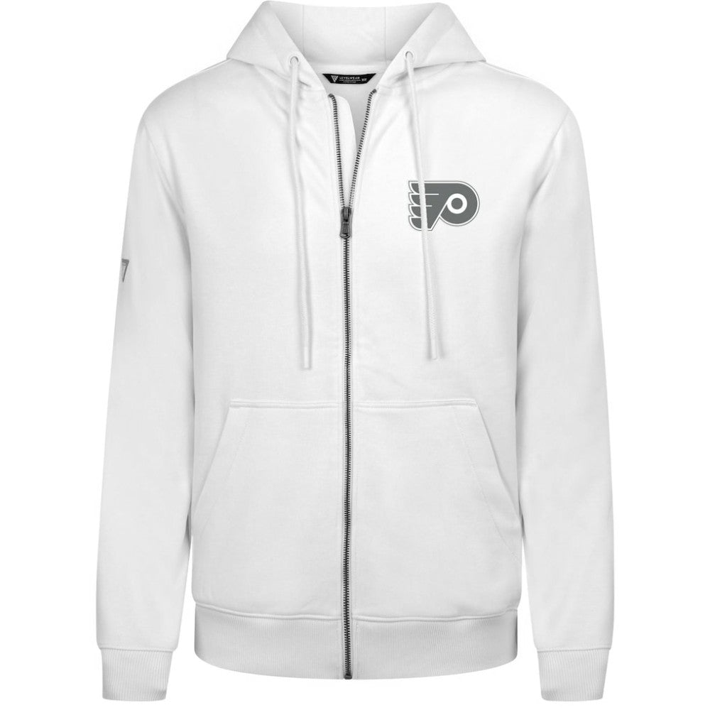 Philadelphia Flyers Levelwear Podium Chenille Logo Full-Zip Hoodie - White - NHL 203561141