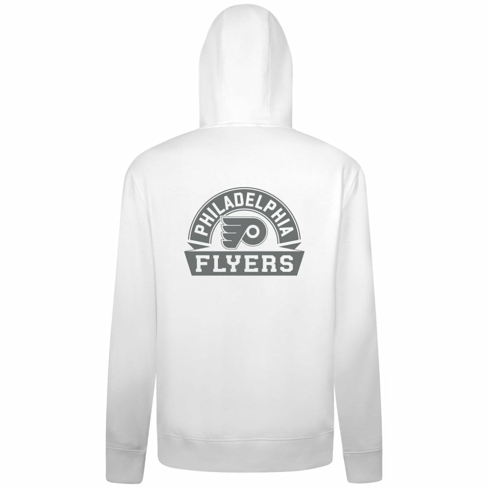 Philadelphia Flyers Levelwear Podium Chenille Logo Full-Zip Hoodie - White - NHL 203561141