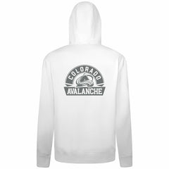 Colorado Avalanche Levelwear Podium Chenille Logo Full-Zip Hoodie - White - NHL 203561144