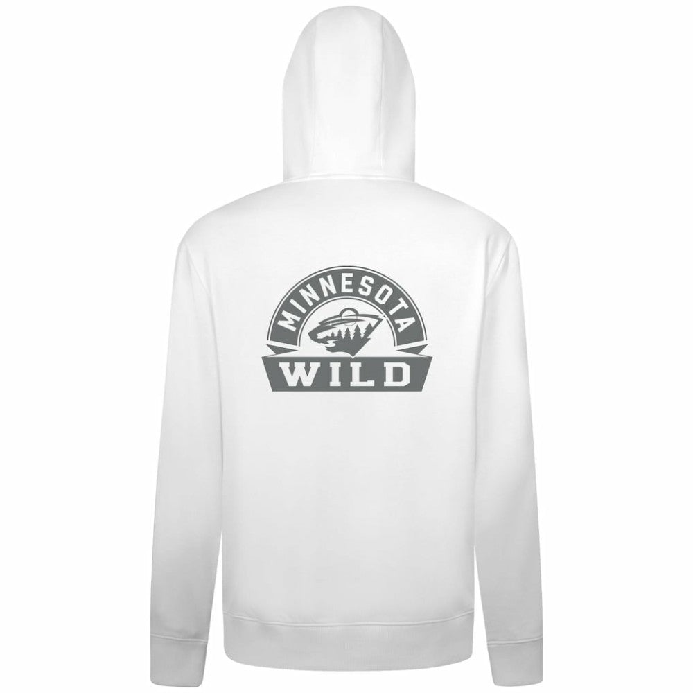 Minnesota Wild Levelwear Podium Chenille Logo Full-Zip Hoodie - White - NHL 203561146