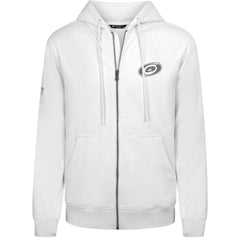 Carolina Hurricanes Levelwear Podium Chenille Logo Full-Zip Hoodie - White - NHL 203561147