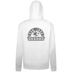 San Jose Sharks Levelwear Podium Chenille Logo Full-Zip Hoodie - White - NHL 203561152