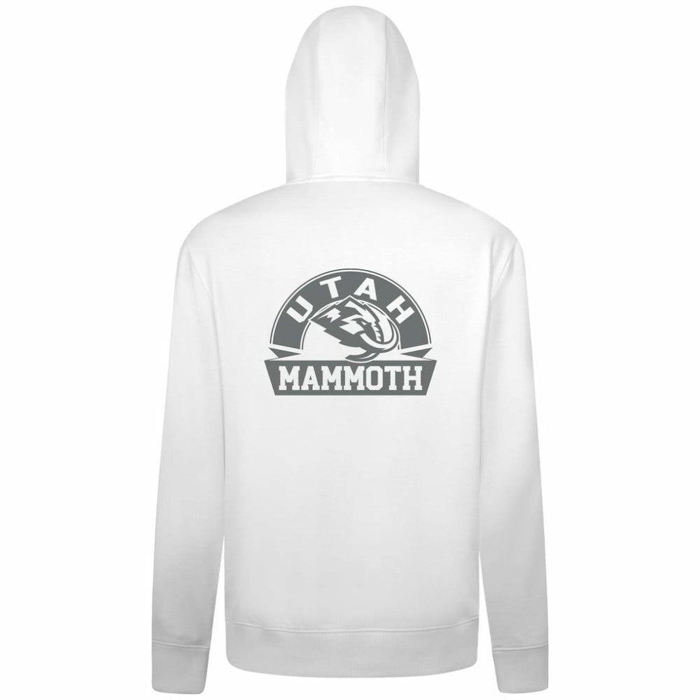 Utah Mammoth Levelwear Podium Chenille Logo Full-Zip Hoodie - White - NHL 203561155