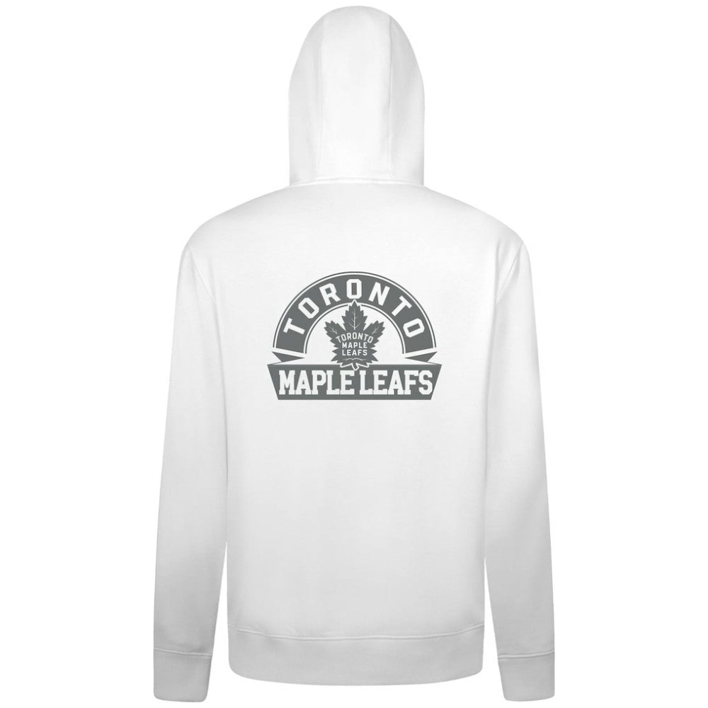 Toronto Maple Leafs Levelwear Podium Chenille Logo Full-Zip Hoodie - White - NHL 203561160