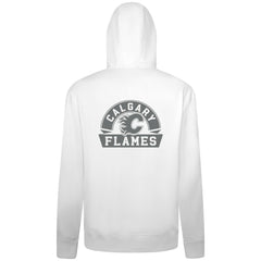 Calgary Flames Levelwear Podium Chenille Logo Full-Zip Hoodie - White - NHL 203561161