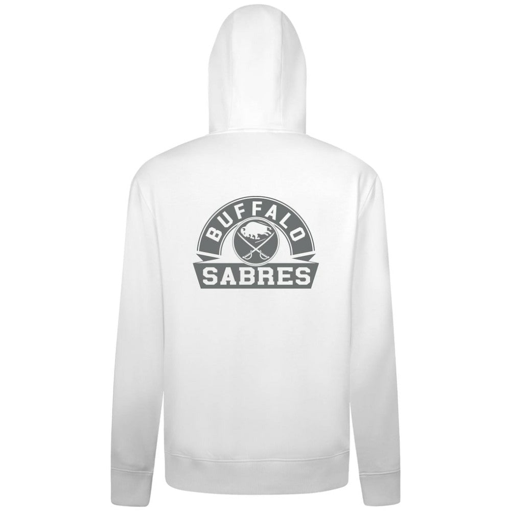 Buffalo Sabres Levelwear Podium Chenille Logo Full-Zip Hoodie - White - NHL 203561164