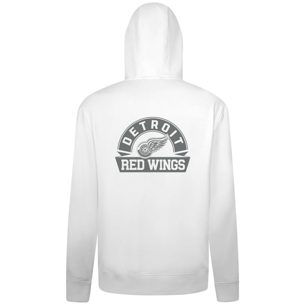 Detroit Red Wings Levelwear Podium Chenille Logo Full-Zip Hoodie - White - NHL 203561165