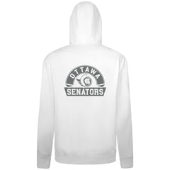 Ottawa Senators Levelwear Podium Chenille Logo Full-Zip Hoodie - White - NHL 203561168