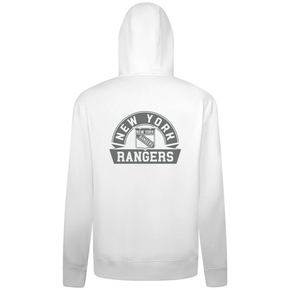 New York Rangers Levelwear Podium Chenille Logo Full-Zip Hoodie - White - NHL 203561169