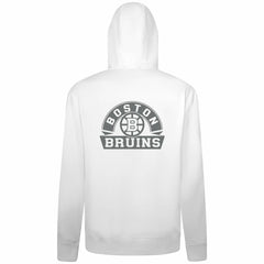 Boston Bruins Levelwear Podium Chenille Logo Full-Zip Hoodie - White - NHL 203561171