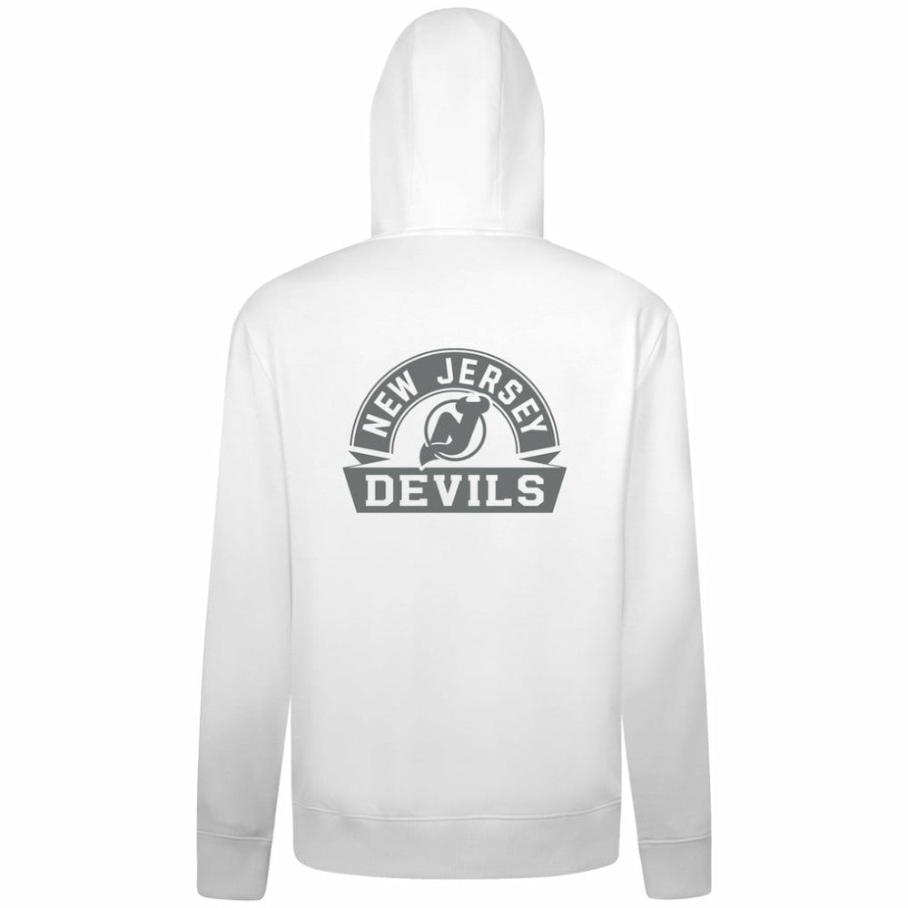 New Jersey Devils Levelwear Podium Chenille Logo Full-Zip Hoodie - White - NHL 203561175