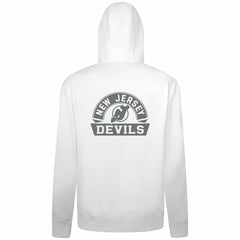New Jersey Devils Levelwear Podium Chenille Logo Full-Zip Hoodie - White - NHL 203561175