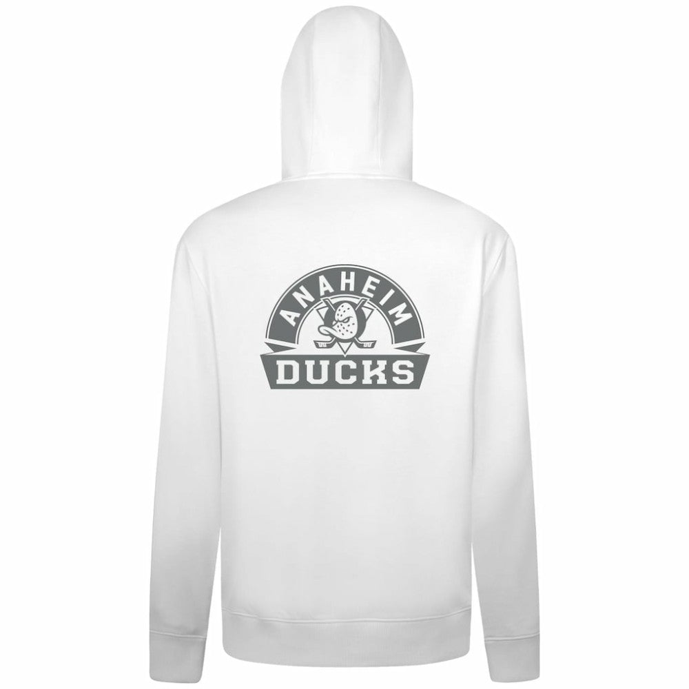 Anaheim Ducks Levelwear Podium Banner Arch Full-Zip Hoodie - White - NHL 203561176