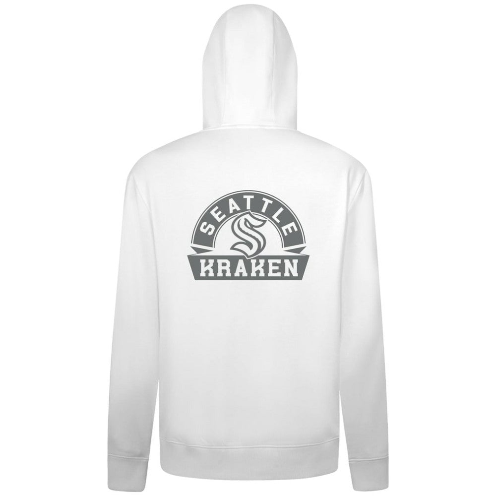 Seattle Kraken Levelwear Podium Banner Arch Full-Zip Hoodie - White - NHL 203561190
