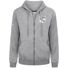 New York Rangers Levelwear Podium Banner Arch Full-Zip Hoodie - Gray - NHL 203561191