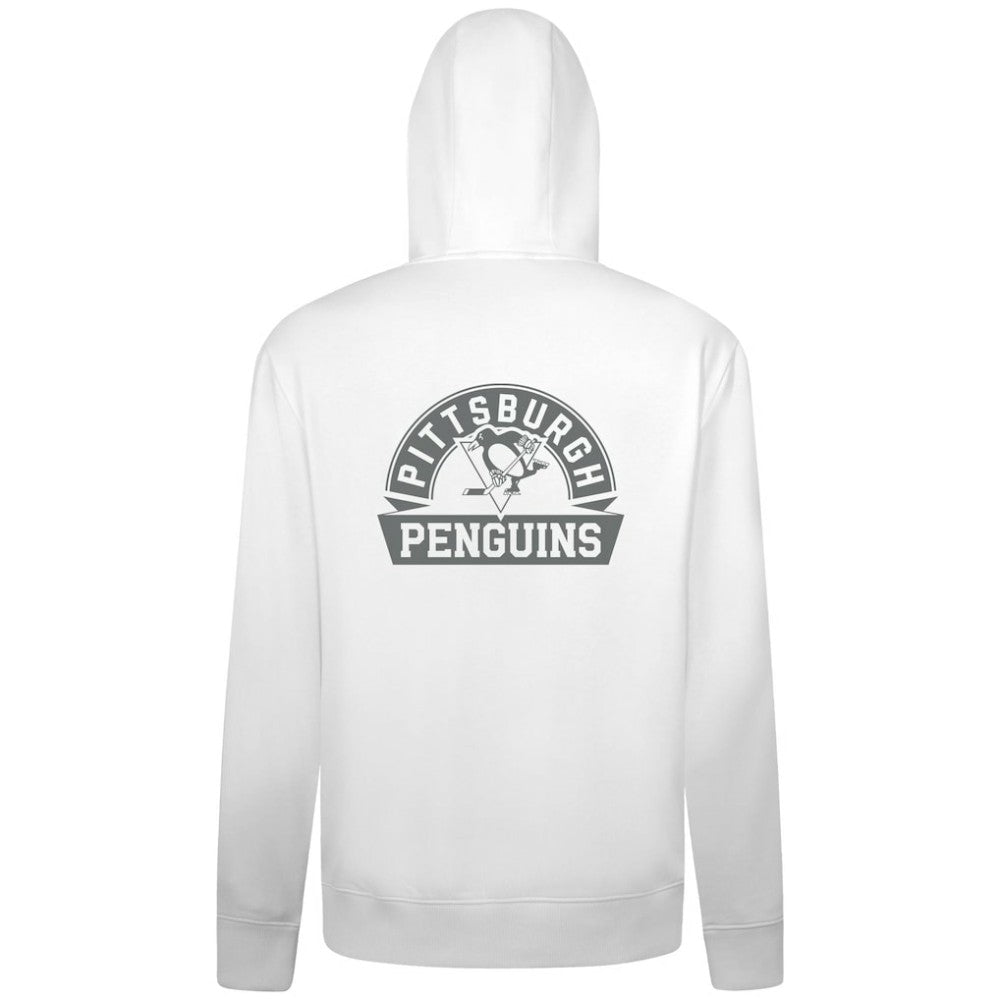 Pittsburgh Penguins Levelwear Podium Banner Arch Full-Zip Hoodie - White - NHL 203561199