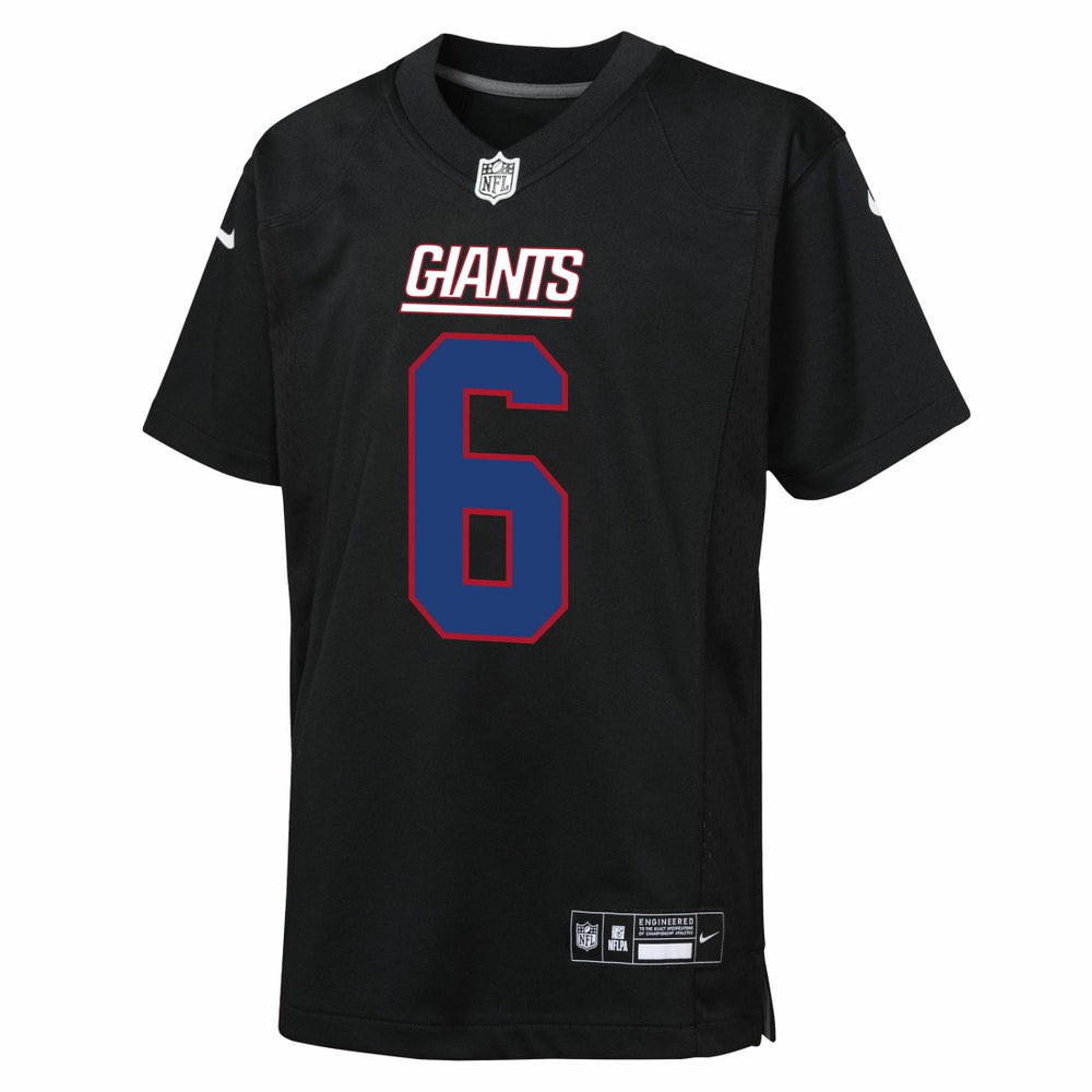 Nike Jaxson Dart New York Giants Youth Fashion Game Jersey Carbon Black