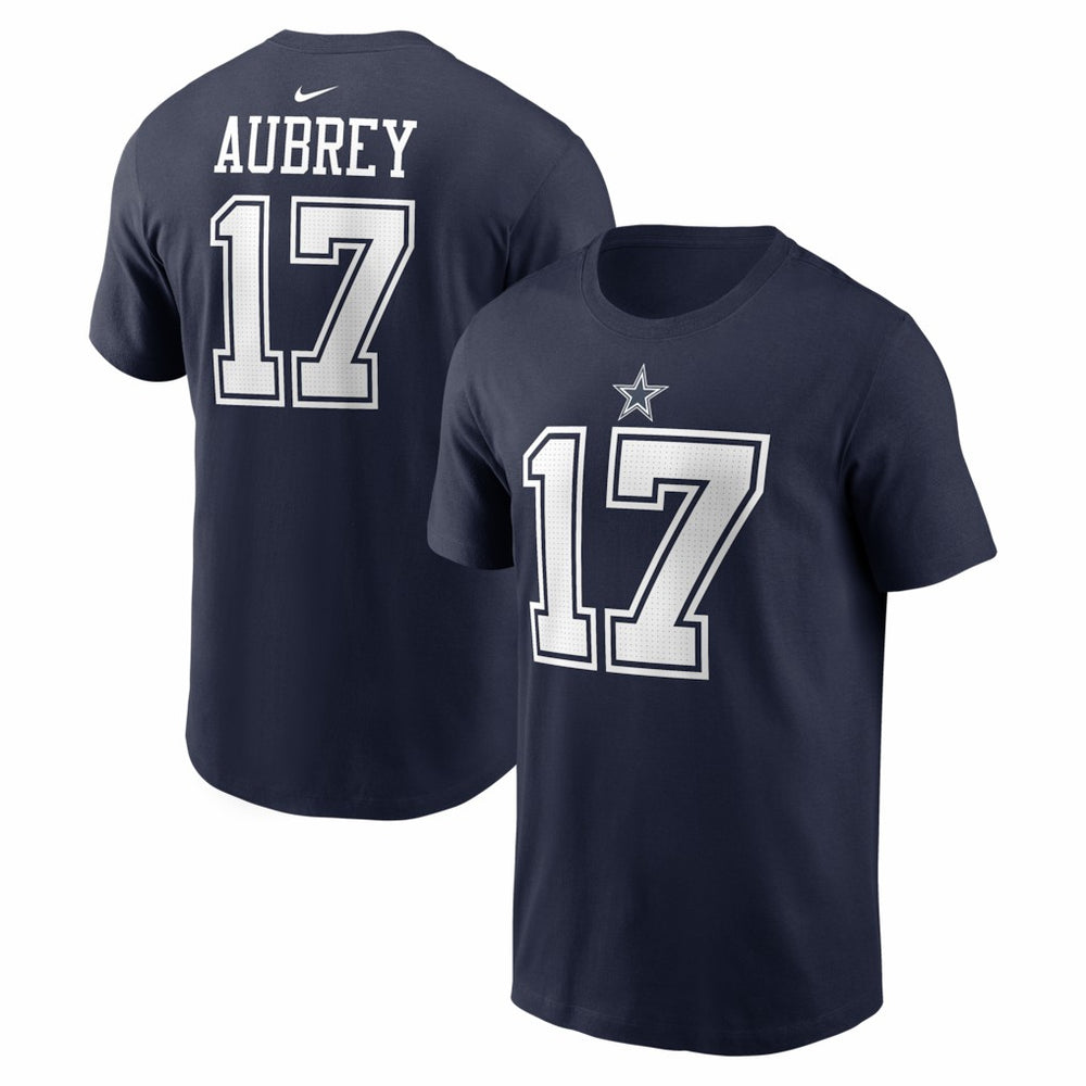 Nike Brandon Aubrey Dallas Cowboys Name & Number T-Shirt Navy