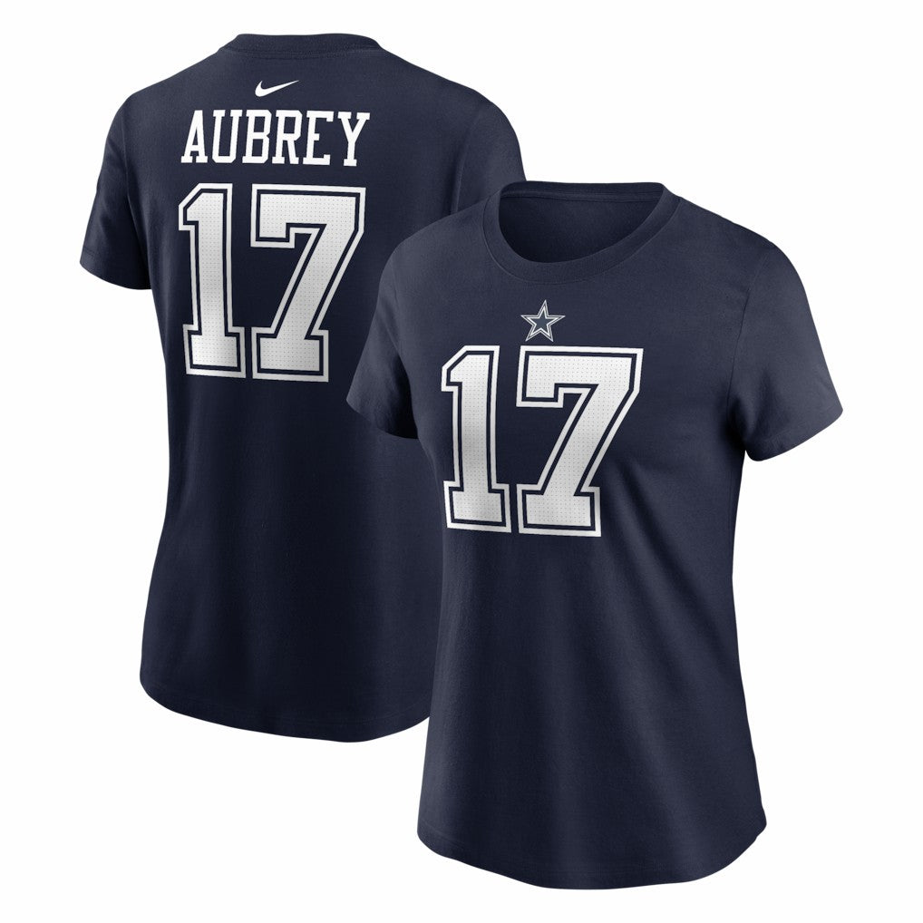 Nike Brandon Aubrey Dallas Cowboys Women's Player Name & Number T-Shirt Navy