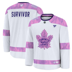 Toronto Maple Leafs Fanatics Hockey Fights Cancer Survivor Practice Jersey - White - NHL 203564958