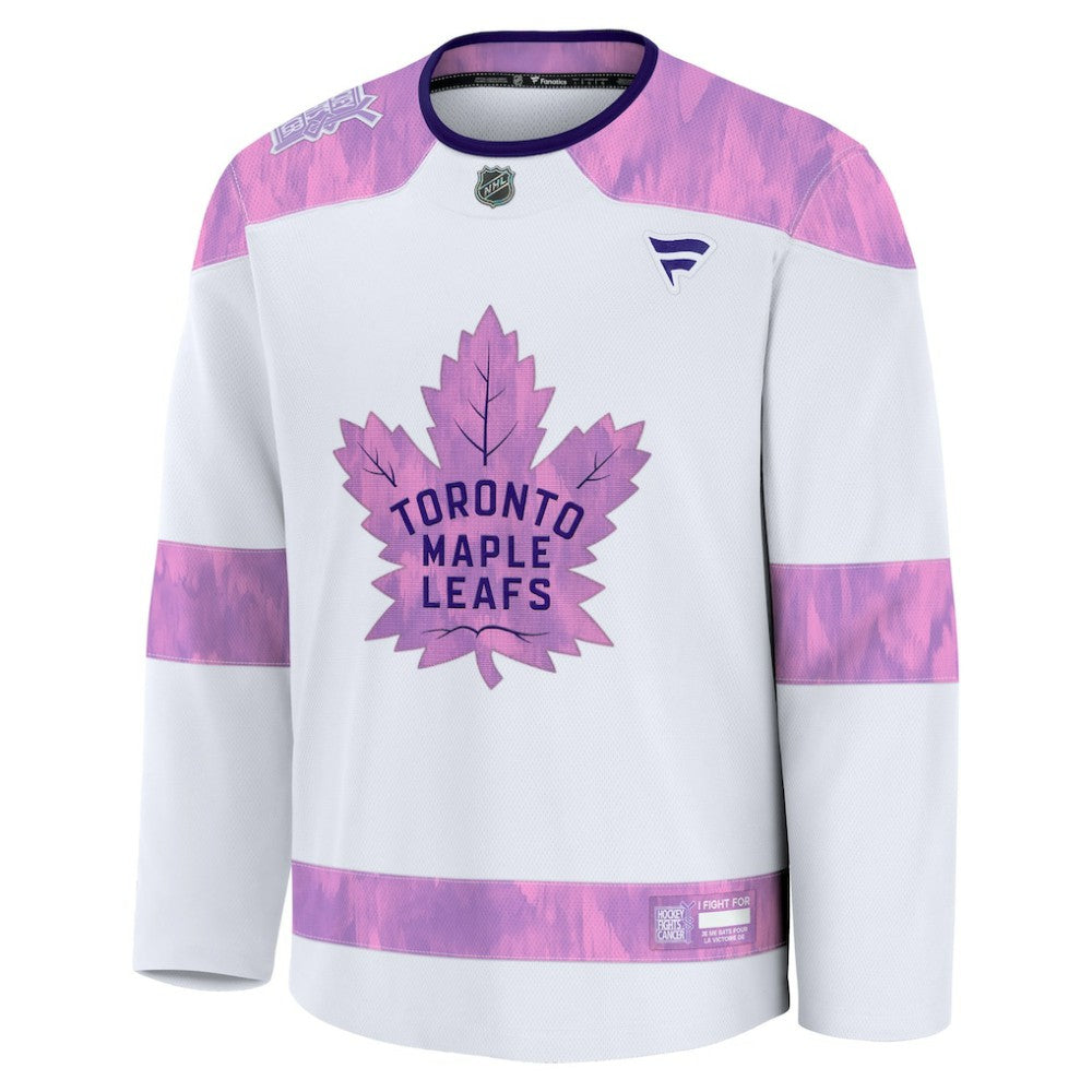 Toronto Maple Leafs Fanatics Hockey Fights Cancer Survivor Practice Jersey - White - NHL 203564958