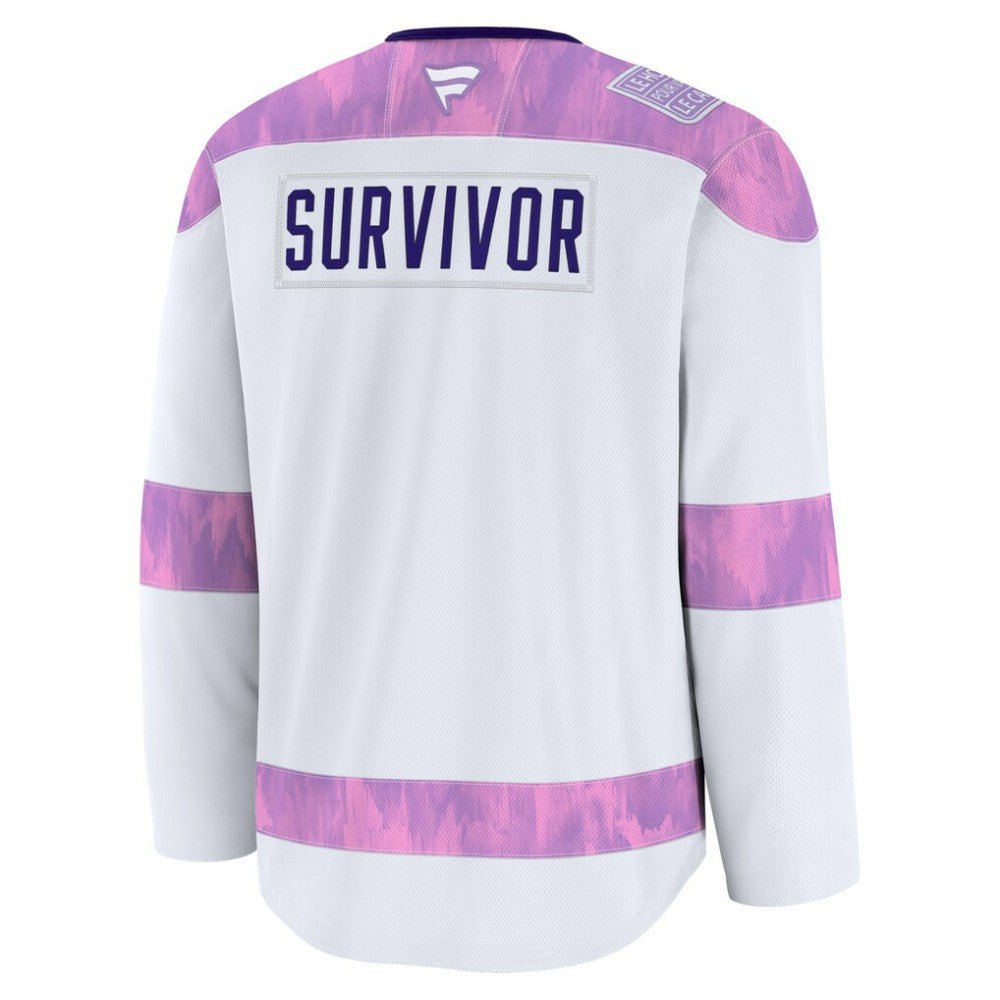 New Jersey Devils Fanatics Hockey Fights Cancer Survivor Practice Jersey - White - NHL 203564964