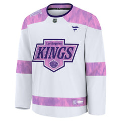 Los Angeles Kings Fanatics Hockey Fights Cancer Survivor Practice Jersey - White - NHL 203564965