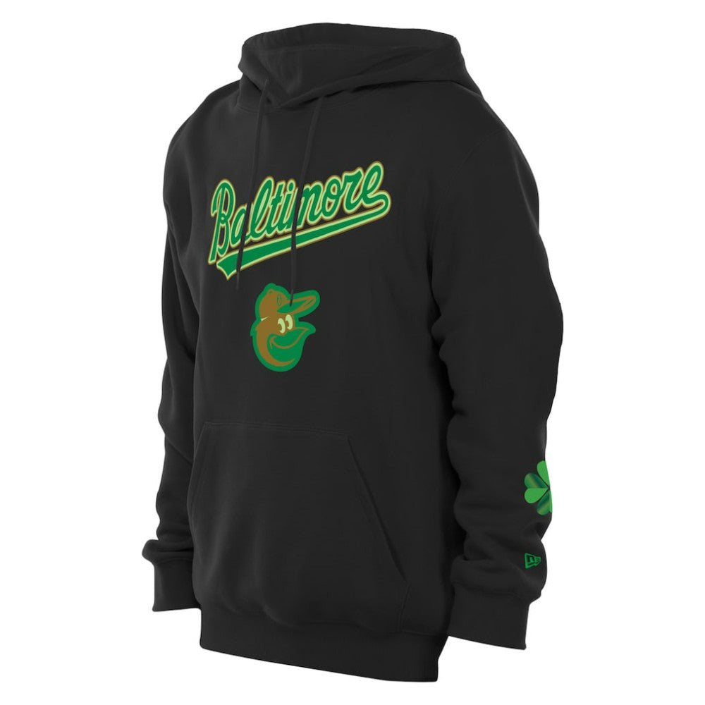 Baltimore Orioles New Era 2026 St. Patrick's Day Fleece Hoodie - Black - New Era Lifestyle