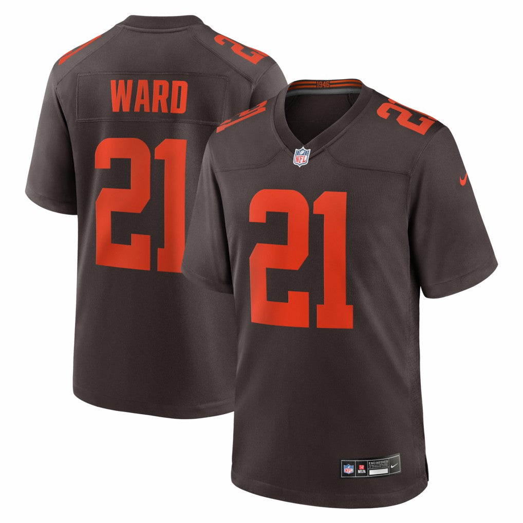 Nike Denzel Ward Cleveland Browns Alpha Dawg Game Jersey Brown