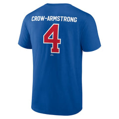 Pete Crow-Armstrong Chicago Cubs Winning Streak Name & Number T-Shirt - Royal - MLB Sale