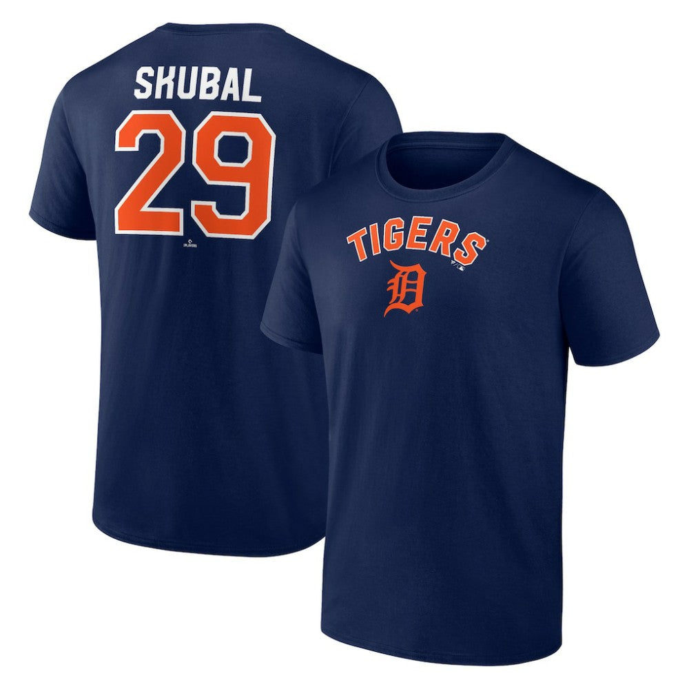 Tarik Skubal Detroit Tigers Winning Streak Name & Number T-Shirt - Navy - MLB Sale