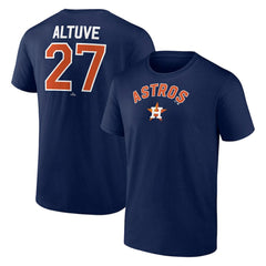 Jose Altuve Houston Astros Winning Streak Name & Number T-Shirt - Navy - MLB Sale