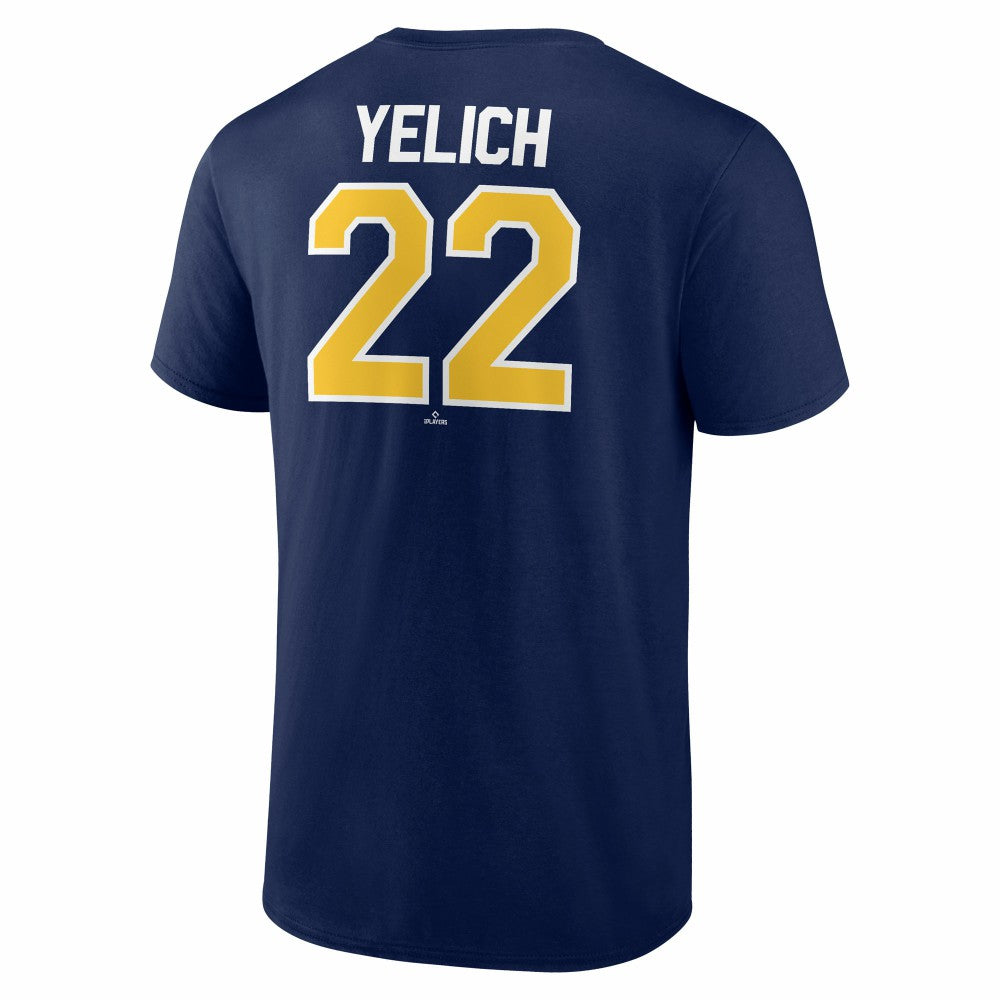 Christian Yelich Milwaukee Brewers Winning Streak Name & Number T-Shirt - Navy - MLB Lifestyle