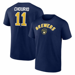 Jackson Chourio Milwaukee Brewers Winning Streak Name & Number T-Shirt - Navy - MLB Discount