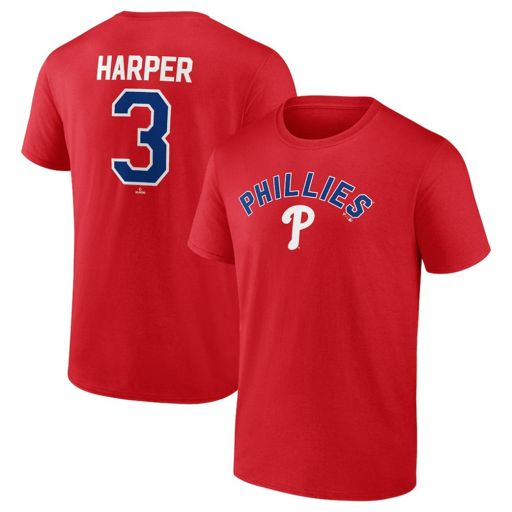 Bryce Harper Philadelphia Phillies Winning Streak Name & Number T-Shirt - Red - MLB Sale